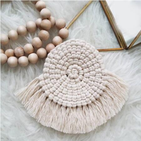 100% handmade Macrame piece Hand woven coasters