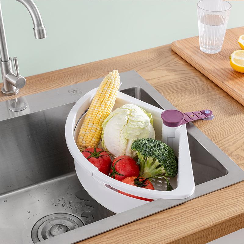 2020 NEW Rotating Corner Sink Drain Shelf