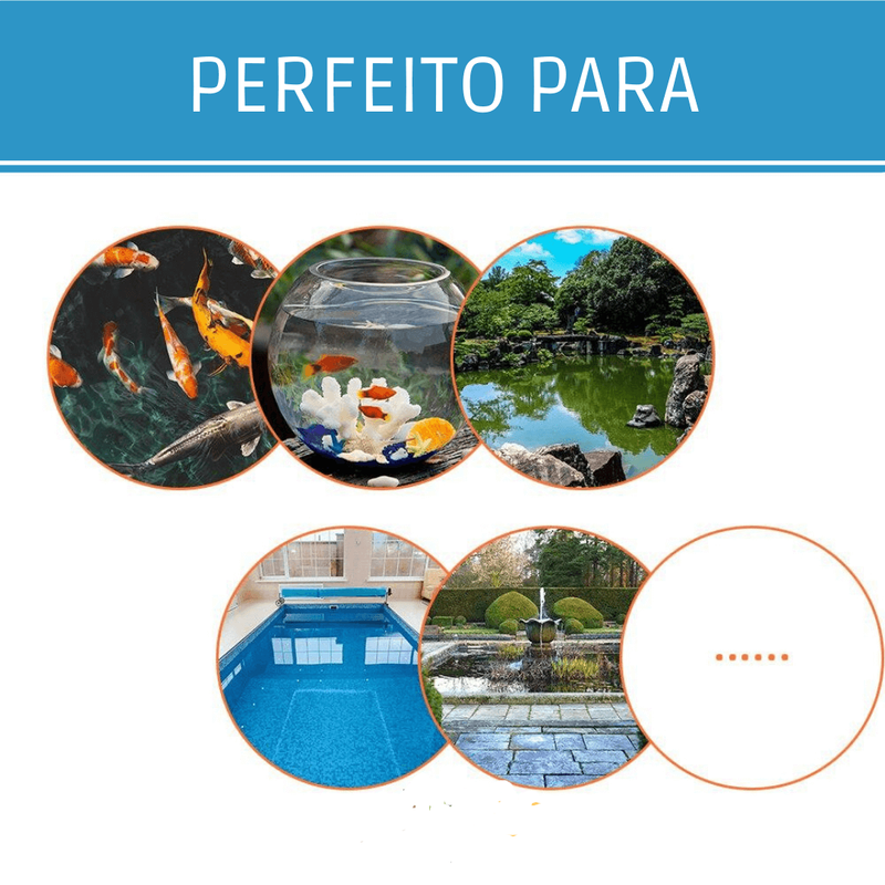 Aerador para Lago e Tanque de Peixe Movido a Energia Solar