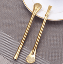 304 Stainless Steel Filter Straws Spoon