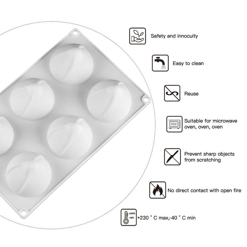 6-Christmas Hat Mousse Silicone Cake Mold