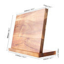 ACACIA WOOD MAGNETIC KNIFE BLOCK HOLDER (WITHOUT KNIFE)