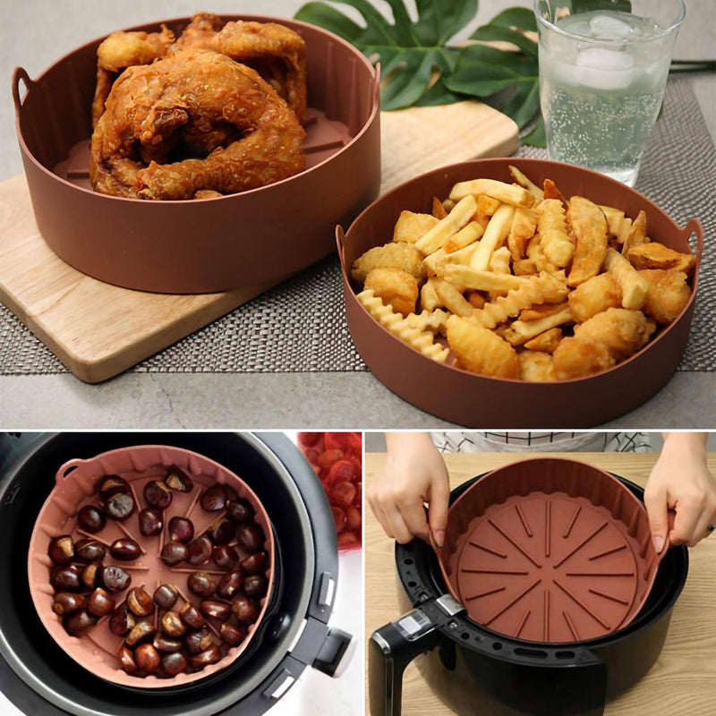 Air fryer silicone pot