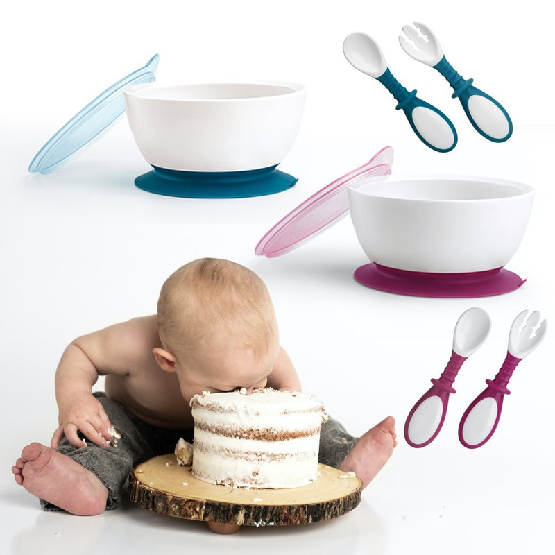 Baby large capacity suction cup bowl