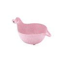 Bamboo Wood Cute Tiny Dinosaur Bowls