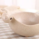 Bamboo Wood Cute Tiny Dinosaur Bowls