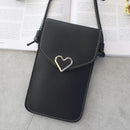 Bolsa Carteira Feminina Anti Roubo para Celular com Janela Touch Screen