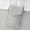 Bolsa Carteira Feminina Anti Roubo para Celular com Janela Touch Screen