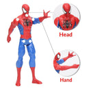 Bonecos Vingadores Articulados 30cm Capitão América Thor Homem Aranha Homem de Ferro