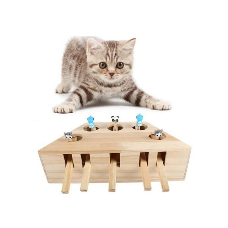 Brinquedo De Madeira Para Gatos