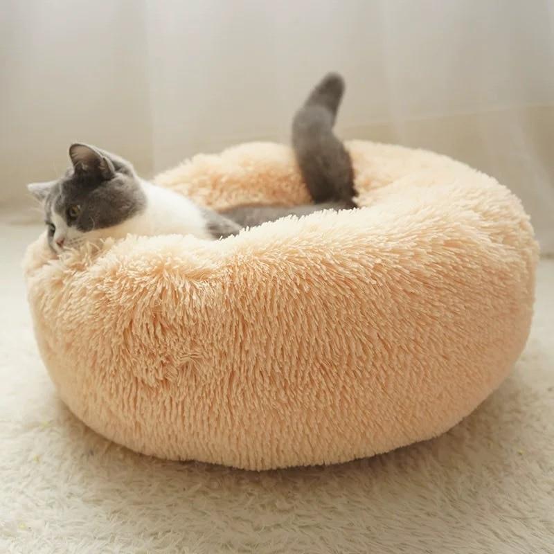 Cama para Gato e Cachorro de Veludo