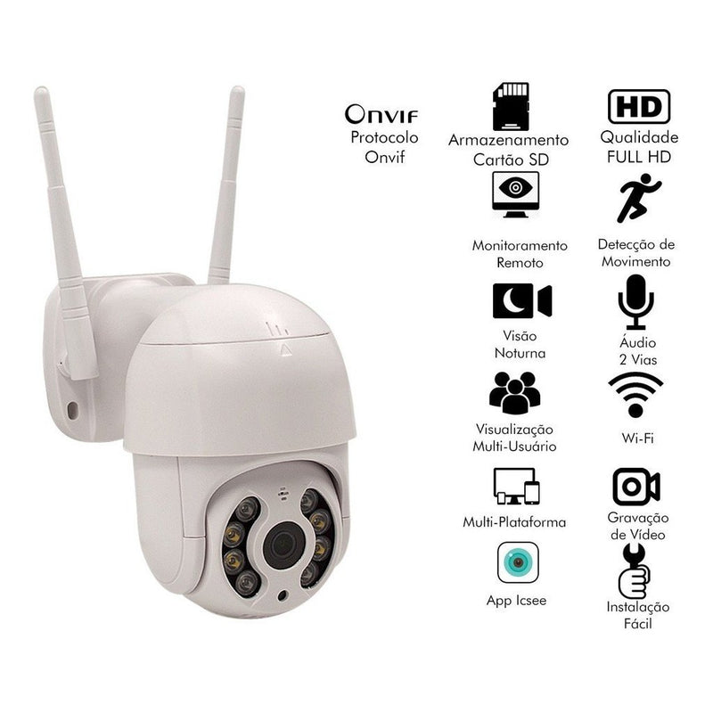 Camera Ip Speed Dome Icse Wifi Externa Prova/agua Ptz Oferta