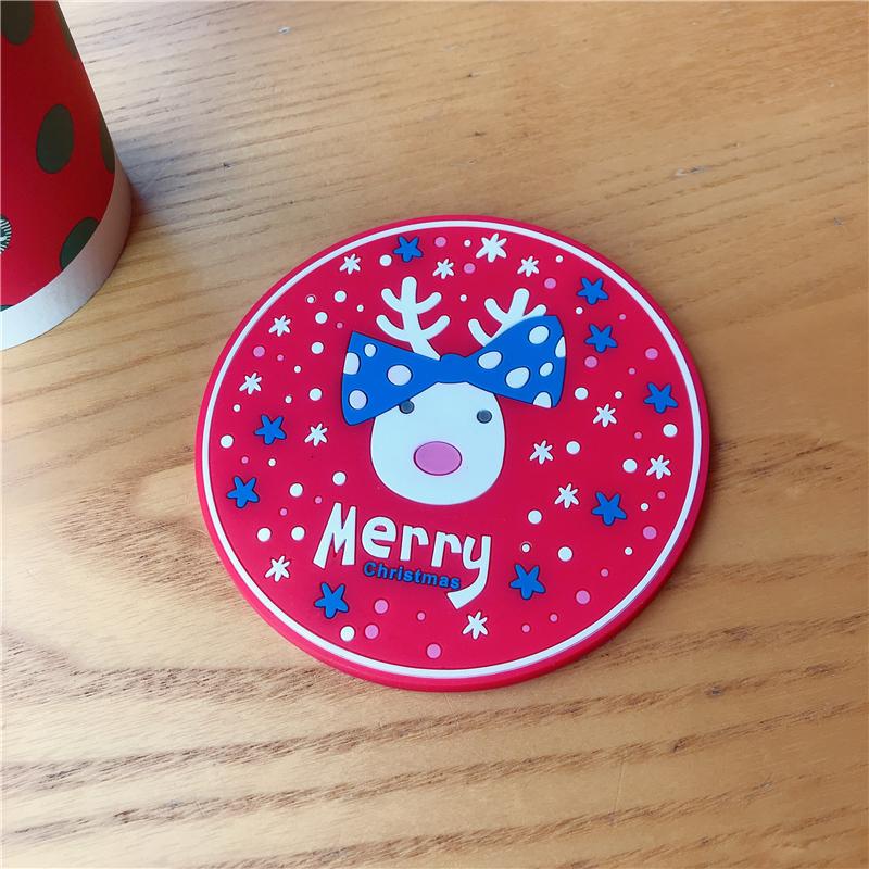 Cartoon silicone coaster