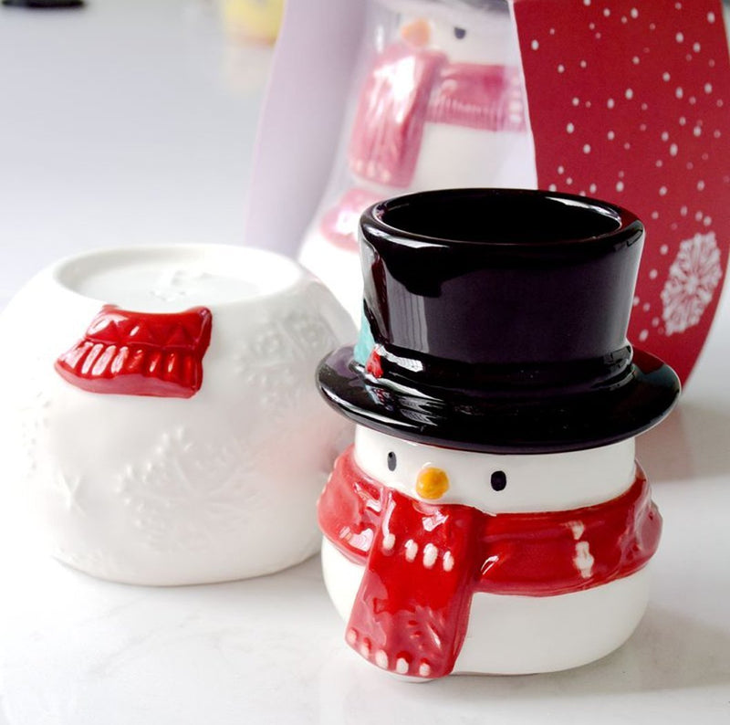 Ceramic Snowman Seasoning Jar