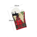 Christmas party dress up apron insulated gloves