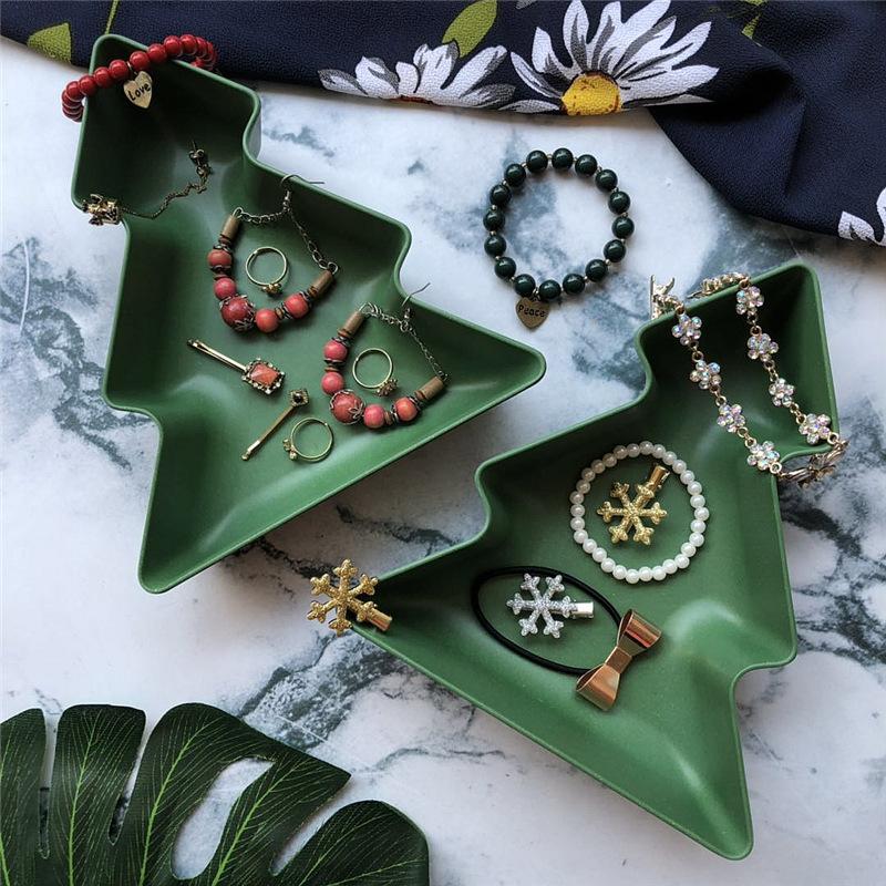 Christmas Tree Candy Plate Jewelry Plate (Set of 4 Pcs)