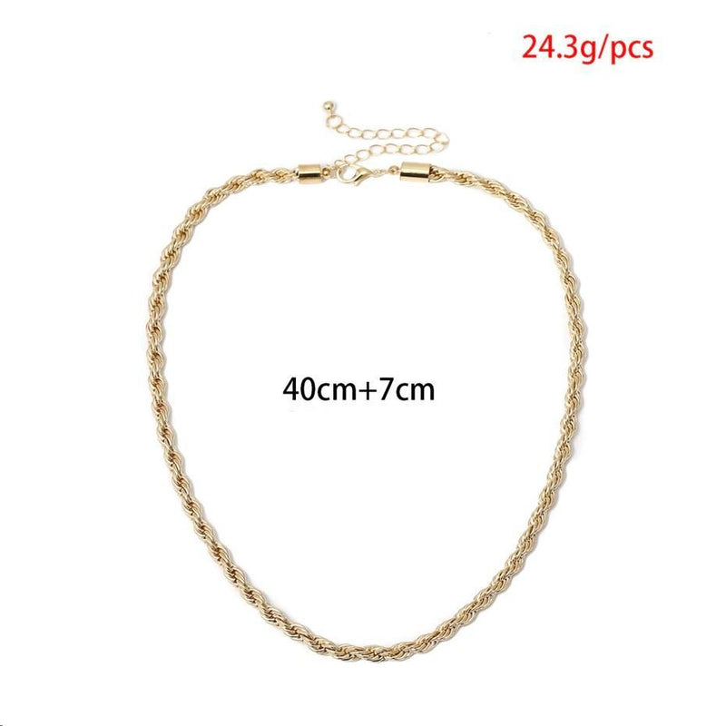 Colar Feminino Cuban Dourado