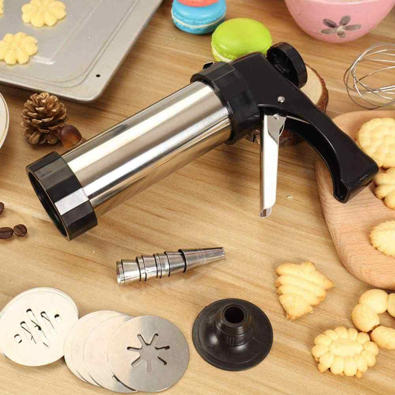 Cookie Biscuit Stainless Steel Press & Piping Kit