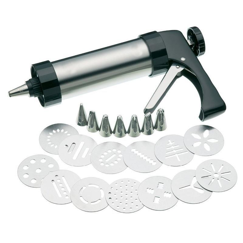 Cookie Biscuit Stainless Steel Press & Piping Kit