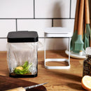 Desktop trash can flip trash can