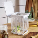 Desktop trash can flip trash can