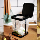 Desktop trash can flip trash can