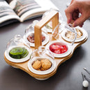 Dessert bowl with glass lid