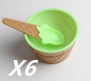 Double Layer Cute Ice Cream Bowl