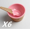 Double Layer Cute Ice Cream Bowl