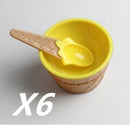 Double Layer Cute Ice Cream Bowl
