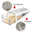Double-sided Vege grater with container