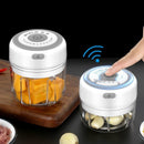 Electric garlic masher