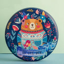 Elegant Cookies food round tin