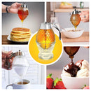 Elegant Crystal Honey Dispenser and Warmer Set