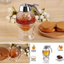 Elegant Crystal Honey Dispenser and Warmer Set