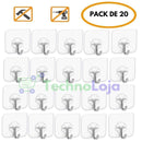 Ganchos Adesivos de Parede - Kits com 20/40 UNIDADES
