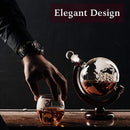 Globe Decanter With Ship (with 2 Glasses)