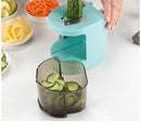 Hand-Operated 4-in-1 Vegetable Cutter cum Spiral Grater