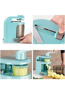Hand-Operated 4-in-1 Vegetable Cutter cum Spiral Grater
