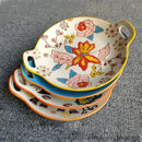 Hand-painted embossed double ear disc