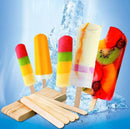 Ice Cream Popsicle Sticks 50Pcs Burlywood Natural Wooden