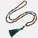 Japamala + Pulseira - Turquesa , Ônix e Olho de Tigre