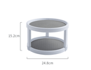 Kitchen round double shelf