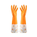 Latex cleaning gloves