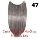 Long Hair™ - Extensão Aplique Para Cabelo com Fio Invisível Mega Hair