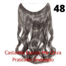 Long Hair™ - Extensão Aplique Para Cabelo com Fio Invisível Mega Hair