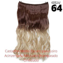 Long Hair™ - Extensão Aplique Para Cabelo com Fio Invisível Mega Hair