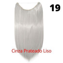 Long Hair™ - Extensão Aplique Para Cabelo com Fio Invisível Mega Hair