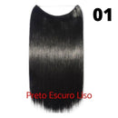 Long Hair™ - Extensão Aplique Para Cabelo com Fio Invisível Mega Hair
