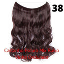 Long Hair™ - Extensão Aplique Para Cabelo com Fio Invisível Mega Hair